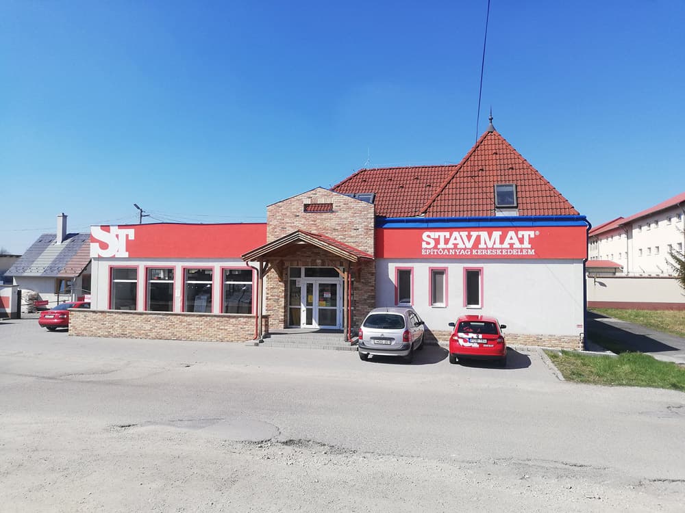 Stavmat Pápa bejárat a boltba